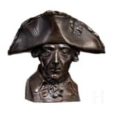 Cuno von Uechtritz-Steinkirch (1856 - 1908) - lebensgro&szlig;e bronzene Portraitb&uuml;ste K&ouml;nig Friedrichs II.