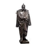 Kaiser Wilhelm I. - gro&szlig;e Bronzefigur von Joseph Uphues (1850 - 1911)