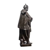 Kaiser Wilhelm I. - gro&szlig;e Bronzefigur von Joseph Uphues (1850 - 1911)