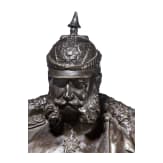 Kaiser Wilhelm I. - gro&szlig;e Bronzefigur von Joseph Uphues (1850 - 1911)
