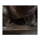 Kaiser Wilhelm I. - gro&szlig;e Bronzefigur von Joseph Uphues (1850 - 1911)