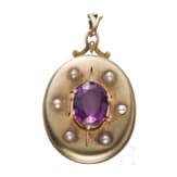 K&ouml;nigin Augusta von Preu&szlig;en - Geschenkmedaillon f&uuml;r August Raitz von Frentz-Garrath, datiert 1869, sowie sp&auml;teres Gem&auml;lde