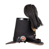 Tschako f&uuml;r Mannschaften der J&auml;ger, Schleswig-Holstein, um 1850 - 1860