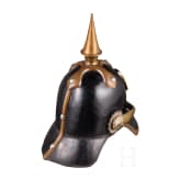 A helmet for enlisted men of the infantry, Schleswig-Holstein, circa 1848