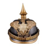 A helmet for men of the infantry guard, circa 1900