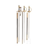 Three old-style swords for infantry officers, 19th century