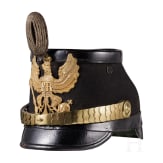 A shako for an officer of the Jaeger Battalions No. 1, 3 - 9, circa 1910