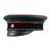 A visor cap for non-commissioned officers of the Guards Rifle Battalion, circa 1890