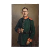 A portrait of a one-year volunteer in the Garde Jaeger Battalion, circa 1900