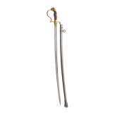 A Prussian officer's lion's head cavalry sword