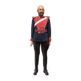 Uniformfigur eines preu&szlig;ischen Ulanen, um 1900