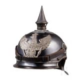Helm M 1905 f&uuml;r Mannschaften der J&auml;ger zu Pferde mit Traditionsabzeichen und Kartentasche