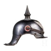 Helm M 1905 f&uuml;r Mannschaften der J&auml;ger zu Pferde mit Traditionsabzeichen und Kartentasche