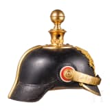 Helm f&uuml;r Unteroffiziere der Fu&szlig;artillerie, um 1910