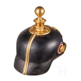 Helm f&uuml;r Unteroffiziere der Fu&szlig;artillerie, um 1910