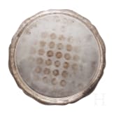 1. Garde-Feldartillerie-Regiment - Silbertablett als Offiziersgeschenk, datiert 1903