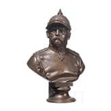 Otto von Bismarck - Portraitb&uuml;ste des Reichskanzlers mit K&uuml;rassierhelm