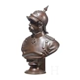 Otto von Bismarck - Portraitb&uuml;ste des Reichskanzlers mit K&uuml;rassierhelm