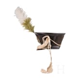 A shako for foot soldiers of the Royal Saxon Army, circa 1830