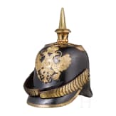 A helmet for members of the contingent of the Principality of Schwarzburg-Rudolstadt, circa 1860