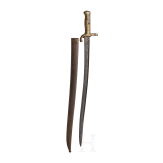 A yatagan bayonet with double barrel ring, 2nd half of the 19th century