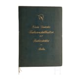August Graf von Bismarck (1849 - 1920) - a honorary membership document of the "Verein Deutscher Trabrennstallbesitzer und Traberz&uuml;chter zu Berlin", 1912