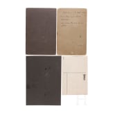 Felix Graf von Luckner and Lt. Otto von der Linde - four signed postcards