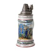 A regimental stein of the Royal Bavarian 1st J&auml;ger Battalion, 1903-05