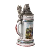 A regimental stein of the Royal Bavarian 1st J&auml;ger Battalion, 1903-05