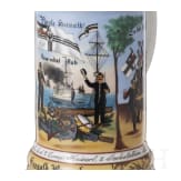 A regimental stein of the Imperial II. Sea Battalion, 1905-08