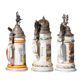 Five reservist mugs, 1906 - 1915