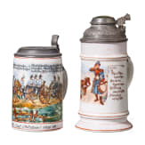 Five reservist mugs, 1906 - 1915