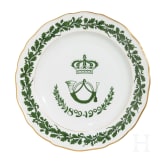 A regimental plate of the Royal Saxon J&auml;ger Battalion, 1809 - 1909