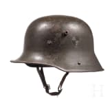 A steel helmet M 16 with Prussian guard troop markings
