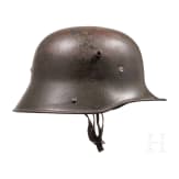 A steel helmet M 16 with Prussian guard troop markings