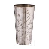 Flieger Kampfstaffel 34 b (Bavaria) - a silver gift beaker "Verdun Weihnachten 1916" to their comrade Herrmann