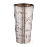 Flieger Kampfstaffel 34 b (Bavaria) - a silver gift beaker "Verdun Weihnachten 1916" to their comrade Herrmann