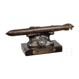 A torpedo as a table decoration