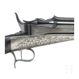 Schwerkraft-Lade-Pistole, System Colette, um 1860, im Kasten