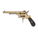 Lefaucheux-Revolver, in Messingausf&uuml;hrung