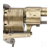 Lefaucheux-Revolver, in Messingausf&uuml;hrung