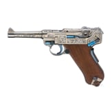 Pistole 08/73 Parabellum, graviert, Mauser-Werke AG, Oberndorf
