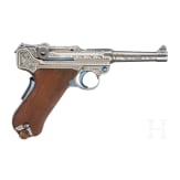Pistole 08/73 Parabellum, graviert, Mauser-Werke AG, Oberndorf