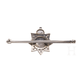Regimentsbrosche des Devonshire-Regiments aus Wei&szlig;gold und Diamanten, um 1940