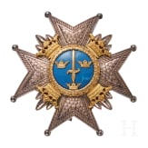 K&ouml;niglicher Schwertorden - Bruststern zum Kommandeur, 20. Jhdt.