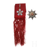 General der Infanterie Maximilian von Montgelas (1860 - 1938) - Ordensset 2. Klasse, 3. Grad des Ordens vom Doppelten Drachen, 1. Modell 1882 - 1902, in Etui