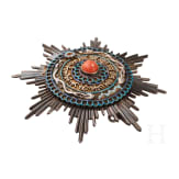 General der Infanterie Maximilian von Montgelas (1860 - 1938) - Ordensset 2. Klasse, 3. Grad des Ordens vom Doppelten Drachen, 1. Modell 1882 - 1902, in Etui