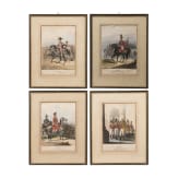 Kaisertum &Ouml;sterreich - vier farbige Lithographien von Garden und Gener&auml;len, 19./20. Jhdt.
