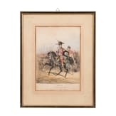 Kaisertum &Ouml;sterreich - vier farbige Lithographien von Garden und Gener&auml;len, 19./20. Jhdt.