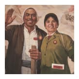 Zwei chinesische Propagandaplakate, 1970er Jahre